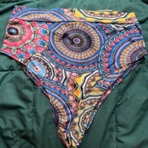 Boho Mandala High waisted Rave festival Bottoms Cheeky cut